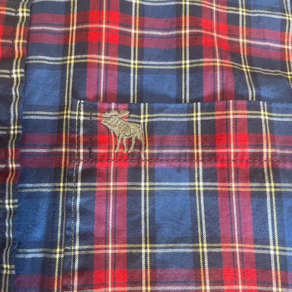 Abercrombie and Fitch button up  plaid shirt XXL
muscle fit - Picture 8 of 8